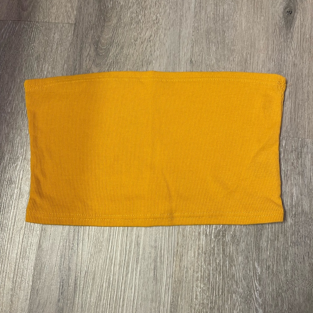 Yellow/orange tube top